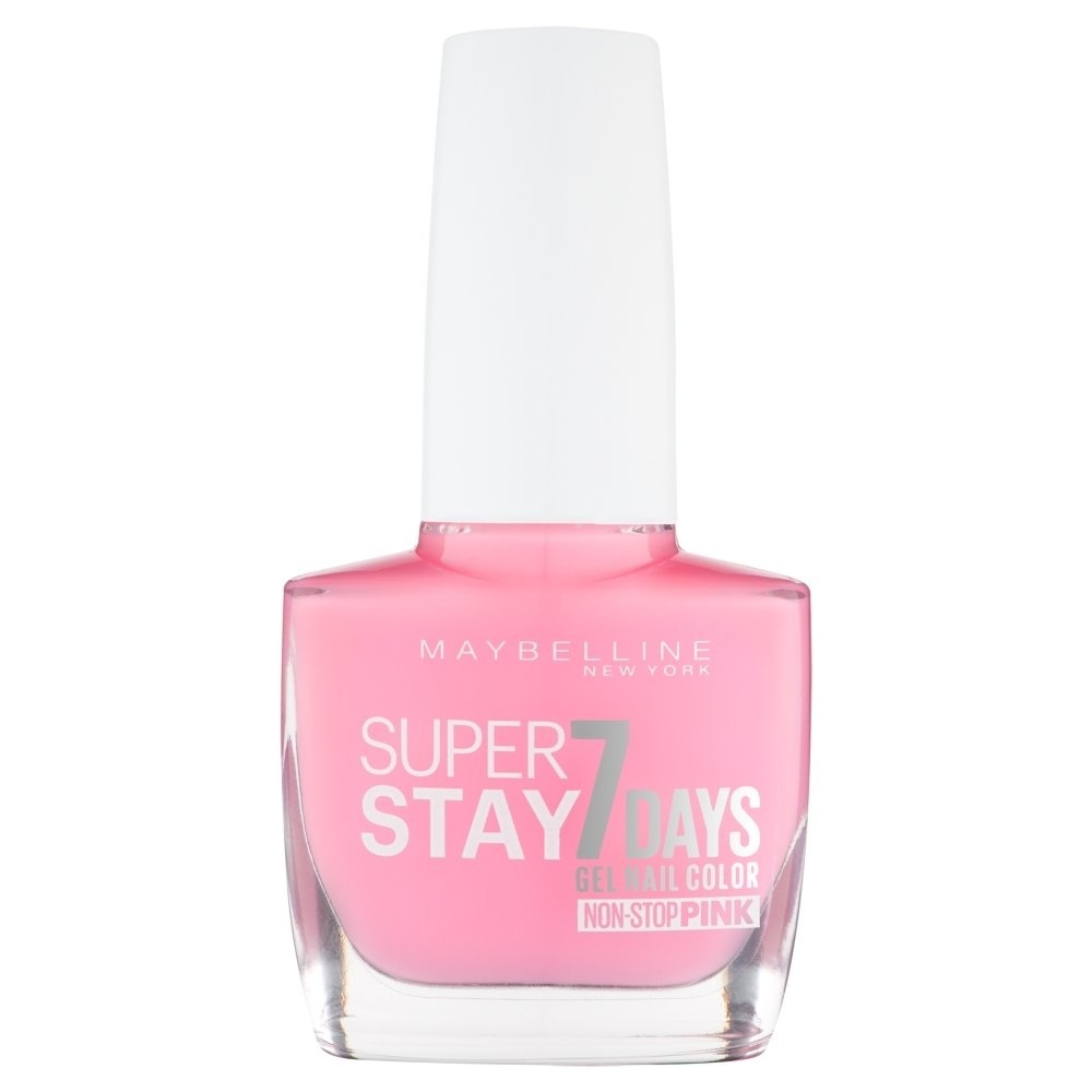 image:imageMaybelline New York Langanhaltender Nagellack mit GelFormel fr farbintensive Ngel Super Stay 7 Days Farblack Nr 501 Cherry Sin Rot 1 x 10 mlFlushed Pink