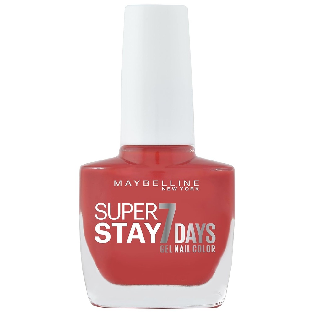 image:imageMaybelline New York Langanhaltender Nagellack mit GelFormel fr farbintensive Ngel Super Stay 7 Days Farblack Nr 501 Cherry Sin Rot 1 x 10 mlPassionate Red