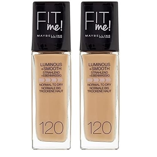 image:imageMaybelline New York Make Up Fit Me Foundation mit LSF18 Fr makellose Haut Alle Hauttypen Nr 110 Porcelain 30 mlNr 120 Classic Ivory