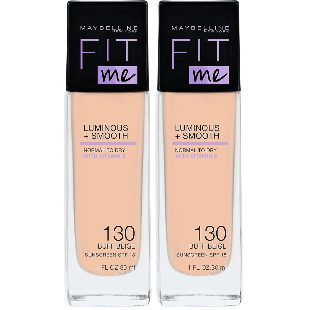 image:imageMaybelline New York Make Up Fit Me Foundation mit LSF18 Fr makellose Haut Alle Hauttypen Nr 110 Porcelain 30 mlNr 130 Buff