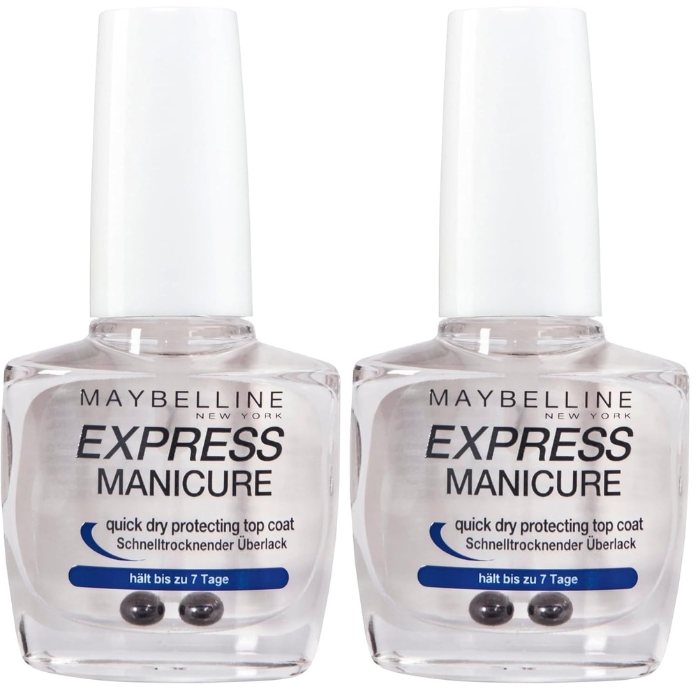 image:imageMaybelline New York Nagelpflege Express Manicure Schnelltrocknender berlack Transparent10 ml 2er Pack