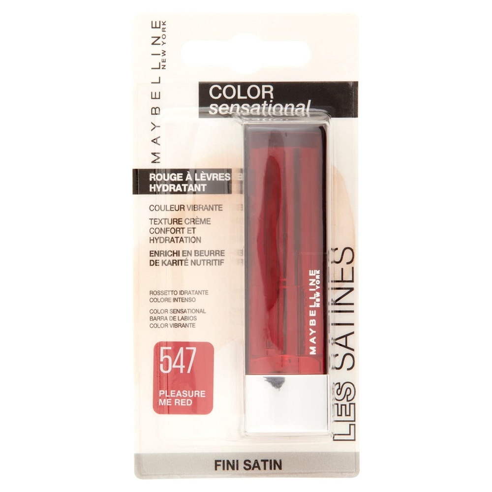image:imageMaybelline New York Pflegender Lippenstift mit cremiger Textur und schimmerndem Finish Color Sensational Nr 148 Summer Pink 1 x 44 gDunkelrot