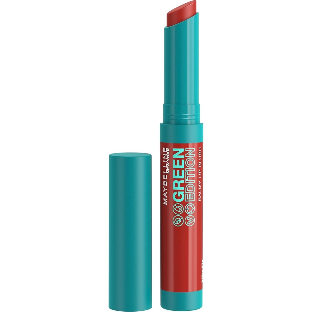 image:imageMaybelline New York Pflegender Lippenstift mit glnzendem Finish Vegane Formel mit natrlichen Inhaltsstoffen Green Edition Balmy Lip Blush Nr 009 Lightning 1 StckSandelwood