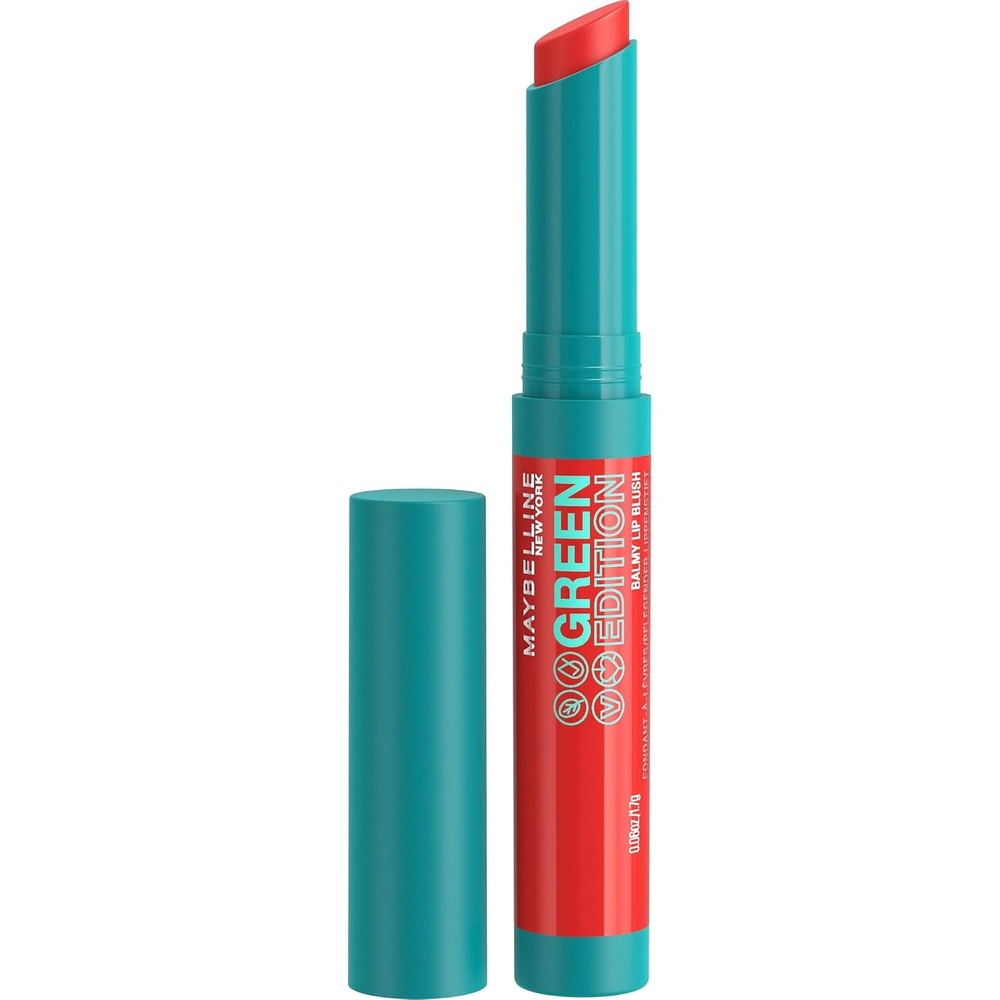 image:imageMaybelline New York Pflegender Lippenstift mit glnzendem Finish Vegane Formel mit natrlichen Inhaltsstoffen Green Edition Balmy Lip Blush Nr 009 Lightning 1 Stck003 Sunshine