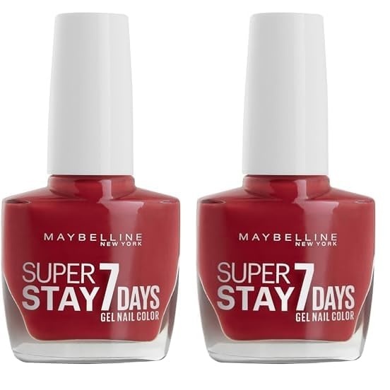 image:imageMaybelline New York Superstay 7 Days Nagellack Nr 925 Rebel Rose farbiger Nagellack Farblack langer Halt10 ml 2er Pack