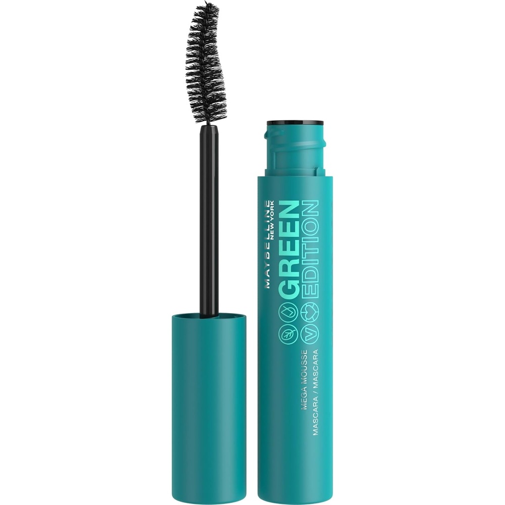 image:imageMaybelline New York Wimperntusche fr mehr Volumen und Lnge Vegane Formel mit natrlichen Inhaltsstoffen Green Edition Mega Mascara Nr02 Very Black