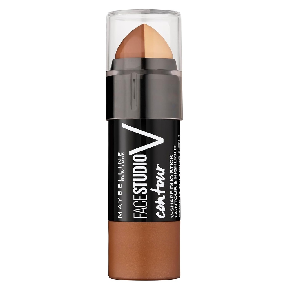 image:imageMaybelline New York Zweiseitiger Konturstift mit Highlighter und Bronzer zum Betonen der Gesichtszge Face Studio Contour DuoStick Medium 1 StckMittel