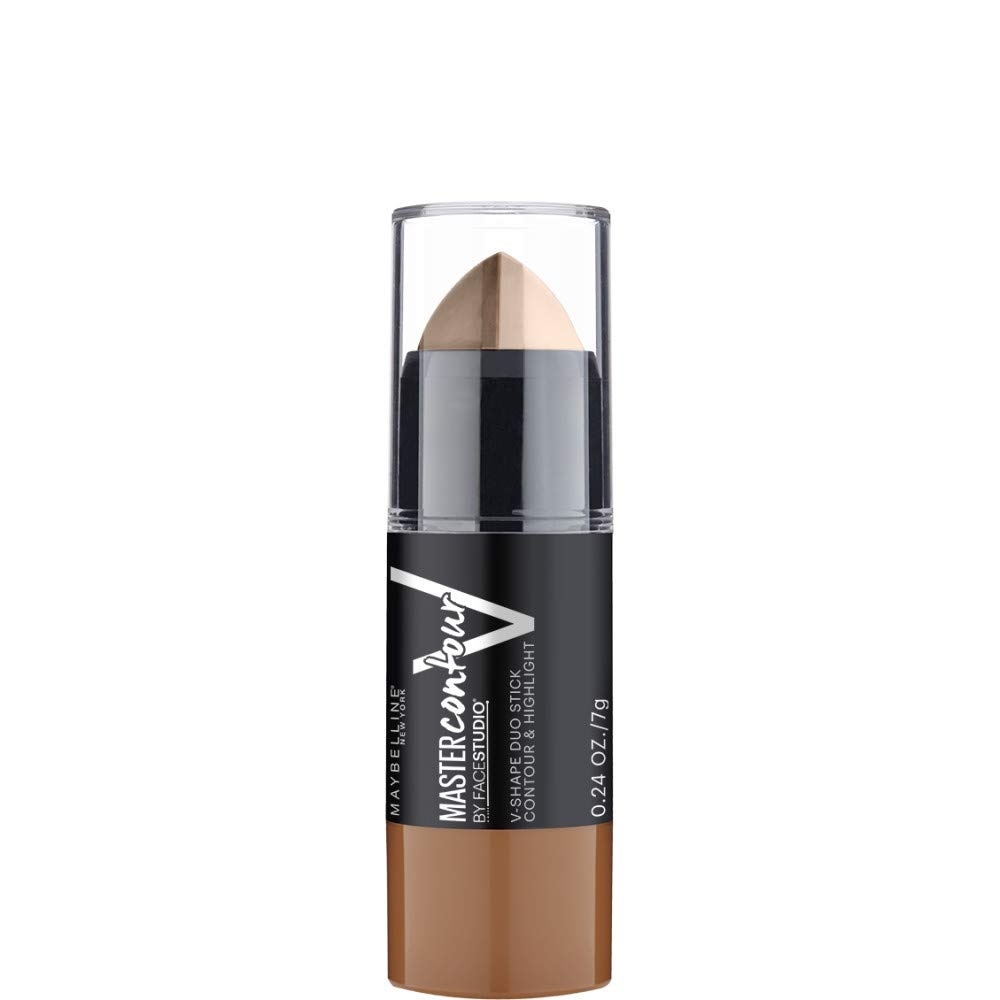 image:imageMaybelline New York Zweiseitiger Konturstift mit Highlighter und Bronzer zum Betonen der Gesichtszge Face Studio Contour DuoStick Medium 1 Stckhell
