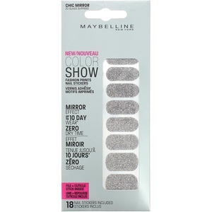 GEMEY MAYBELINE – Stickers Ongles – COLOR SHOW Fashion Nail Sticks – 20 GLASS SLIPPERS