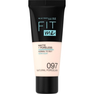 MAYBELLINE MakeUp Fit Me Foundation Matte, 097 natural porcelain, 30 ml(097 natural porcelain)