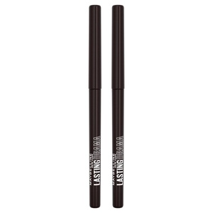 MAYBELLINE NEW YORK – Lasting Drama – wasserfester Eyeliner-Stift – hervorgehoben & intensiv – mattes Puder-Finish – 36H-Halt – automatische Bleistiftspitze – Ultra-pigmentierte Formel – Brown Sugar(2 Bleistifte Black Out Drama)