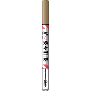 Maybelline New York 2in1 Augenbrauenstift mit Gel für volle und definierte Augenbrauen, Bis zu 24 Stunden Halt, Kein Verwischen, Build-A-Brow, Vegane Formel, Nr. 260 Deep Brown(250 Blonde)