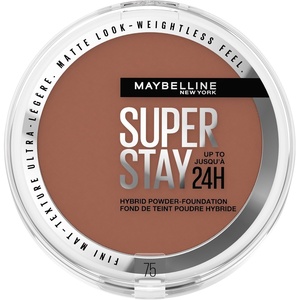 Maybelline New York 2-in-1 Puder Make-Up, Wasserfest und mattierend mit hoher Deckkraft, Super Stay Hybrid Powder Foundation, Nr. 75, 1 Stück(Nr. 75)