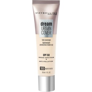 Maybelline New York Dream Urban Cover 305 Golden Amber, 1er Pack (1 x 30 ml)(100 Warm Ivory)