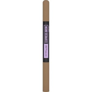 Maybelline New York Express Brow Satin Duo Augenbrauenstift und -puder in Nr. 02 Medium Brown, mittelbraun(Nr. 01 – Dark Blonde)