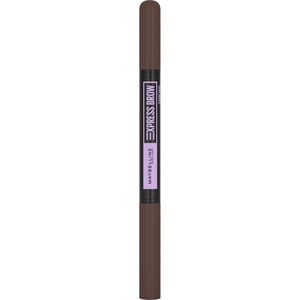 Maybelline New York Express Brow Satin Duo Augenbrauenstift und -puder in Nr. 02 Medium Brown, mittelbraun(Nr. 04 – Dark Brown)