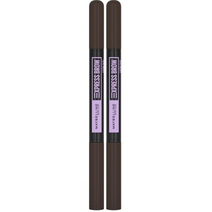 Maybelline New York Express Brow Satin Duo Augenbrauenstift und -puder in Nr. 02 Medium Brown, mittelbraun(Nr. 05 – Black Brown)