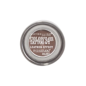 Maybelline New York Eyestudio Color Tattoo Eyeshadow Nummer 45 infinite white, 1er Pack (1 x 3.5 ml)(Leather Effect Chocolate Suede)