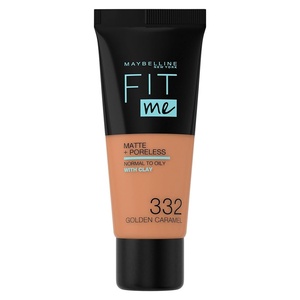 Maybelline New York Fit me! Matte & Poreless Make-up Nr. 335 Classic Tan, 30 ml(Golden Caramel)