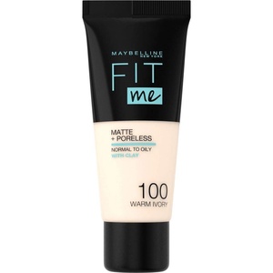Maybelline New York Fit me! Matte & Poreless Make-up Nr. 335 Classic Tan, 30 ml(Nr. 100 Warm Ivory)