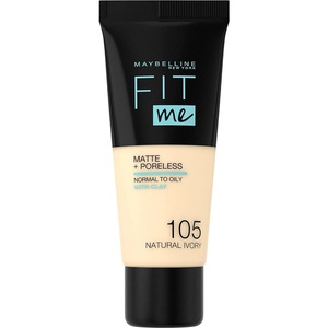 Maybelline New York Fit me! Matte & Poreless Make-up Nr. 335 Classic Tan, 30 ml(Nr. 105 Natural Ivory)