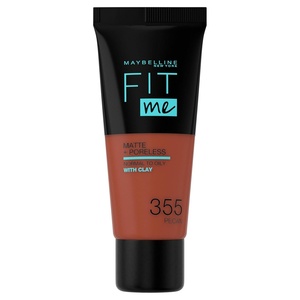 Maybelline New York Fit me! Matte & Poreless Make-up Nr. 335 Classic Tan, 30 ml(Pekannuss)