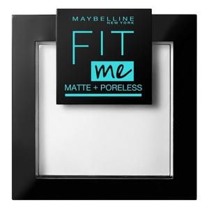 Maybelline New York FitMe Matt und Poreless Puder 90 Translucent 1er Pack(1 x 9 g)(Durchscheinend)