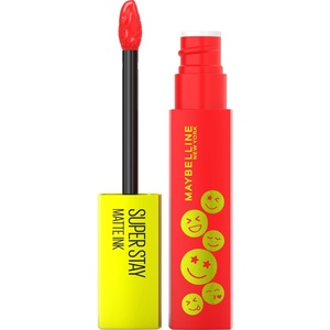 Maybelline New York Flüssiger Lippenstift mit mattem Finish, 16h Halt ohne Abfärben, Vegane Formel, Super Stay Matte Ink Moodmaker, Nr. 445 Energizer, 5ml(445 Energizer)