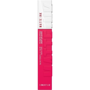 Maybelline New York Flüssiger Lippenstift mit mattem Finish, 16h Halt ohne Abfärben, Vegane Formel, Super Stay Matte Ink Moodmaker, Nr. 445 Energizer, 5ml(460 Optimiser)