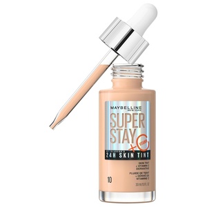 Maybelline New York Foundation, Langanhaltendes Make-Up mit Vitamin C, Vegane Formel, Super Stay Skin Tint, Nr. 36(10 Ivory)