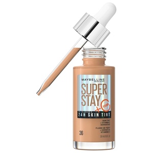 Maybelline New York Foundation, Langanhaltendes Make-Up mit Vitamin C, Vegane Formel, Super Stay Skin Tint, Nr. 36(36)