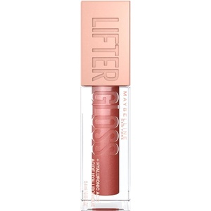 Maybelline New York Glänzender Lipgloss für voller wirkende Lippen, Feuchtigkeitsspendend, Mit Hyaluronsäure, Lifter Gloss, Farbe: Nr. 002 Ice (Nude), 1 x 5,4 ml(Bronze)