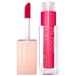 Maybelline New York Glänzender Lipgloss für voller wirkende Lippen, Feuchtigkeitsspendend, Mit Hyaluronsäure, Lifter Gloss, Farbe: Nr. 002 Ice (Nude), 1 x 5,4 ml(Bubblegum)