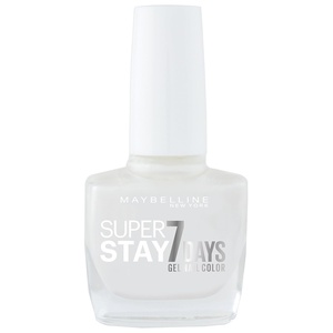 Maybelline New York Langanhaltender Nagellack mit Gel-Formel für farbintensive Nägel, Super Stay 7 Days Farblack, Nr. 501 Cherry Sin (Rot), 1 x 10 ml(77 pearly white)