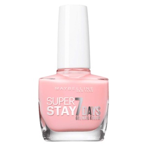 Maybelline New York Langanhaltender Nagellack mit Gel-Formel für farbintensive Nägel, Super Stay 7 Days Farblack, Nr. 501 Cherry Sin (Rot), 1 x 10 ml(Barely Sheer)