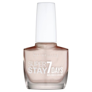 Maybelline New York Langanhaltender Nagellack mit Gel-Formel für farbintensive Nägel, Super Stay 7 Days Farblack, Nr. 501 Cherry Sin (Rot), 1 x 10 ml(Dusted Pearl)