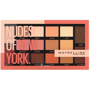 Maybelline New York Lidschatten Palette, The Nudes Palette, 16 Farben, Nudes of New York(mehrfarbig)
