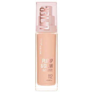 Maybelline New York Lifter Foundation, Flüssiges Make-up für strahlenden Teint mit Hyaluron und Niacinamid, polstert auf & spendet Feuchtigkeit, Nr. 220, 30 ml(112)