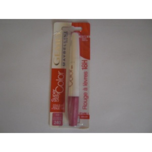 Maybelline New York Lippenstift, Super Stay 24H Optic Brights, Flüssig und langanhaltend, Nr. 875 Frozen Rose, 5g(240 Plum Seduction)