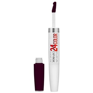 Maybelline New York Lippenstift, Super Stay 24H Optic Brights, Flüssig und langanhaltend, Nr. 875 Frozen Rose, 5g(845 Aubergine)