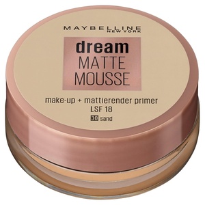 Maybelline New York Make Up, Dream Matte Mousse Make-Up, Mattierend, Nr. 20 Cameo(Nr. 30 Sand)