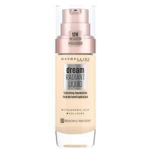 Maybelline New York Make Up, Dream Radiant Liquid Make-Up, Flüssige Foundation, Nr. 03 True Ivory, 30 ml(Natürliches Elfenbein)