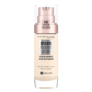 Maybelline New York Make Up, Dream Radiant Liquid Make-Up, Flüssige Foundation, Nr. 03 True Ivory, 30 ml(Nr. 37 Vanilla)