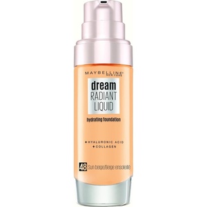 Maybelline New York Make Up, Dream Radiant Liquid Make-Up, Flüssige Foundation, Nr. 03 True Ivory, 30 ml(Nr. 48 Sun Beige)