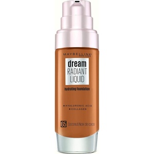 Maybelline New York Make Up, Dream Radiant Liquid Make-Up, Flüssige Foundation, Nr. 03 True Ivory, 30 ml(Nr. 65 Coconut)