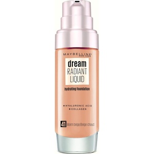Maybelline New York Make Up, Dream Radiant Liquid Make-Up, Flüssige Foundation, Nr. 41 Warm Beige, 30 ml(Nr. 41 Warm Beige)