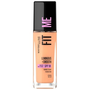 Maybelline New York Make Up, Fit Me! Foundation mit LSF18, Für makellose Haut, Alle Hauttypen, Nr. 110 Porcelain, 30 ml(Nr. 120 Classic)