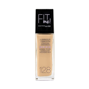 Maybelline New York Make Up, Fit Me! Foundation mit LSF18, Für makellose Haut, Alle Hauttypen, Nr. 110 Porcelain, 30 ml(Nr. 128 Warm)