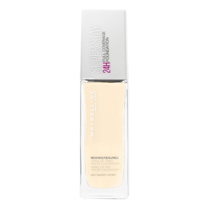Maybelline New York Make Up, Super Stay 24h Make-Up, Flüssige, langanhaltende Foundation, Nr. 30 Sand, 30 ml(02 Naked Ivory)