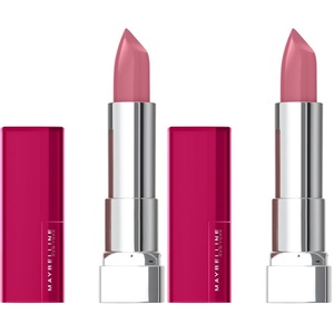 Maybelline New York Make-Up Lippenstift Color Sensational Blush Nudes Lipstick Pink Fling/Kräftiges Rosa mit pflegender Wirkung, 1 x 5 g(5 g (2er Pack))